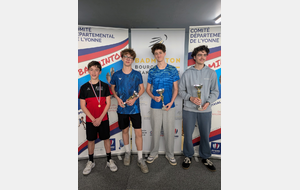 Série 2 
Vainqueur : COLIN Benjamin SOBC89
Second : DINET Baptiste SA89
Troisième : AUBERT James CEBN10
Quatrième : MEUNIER Esteban CBNA