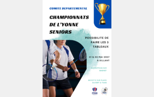 Championnat Yonne Senior