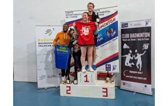 Double mixte série R
Vainqueurs : BELIS Lucas / FAURE Emilie (CBNA89)
Seconds : THOMAS Erwan / CASANOVA Justine (SA89)