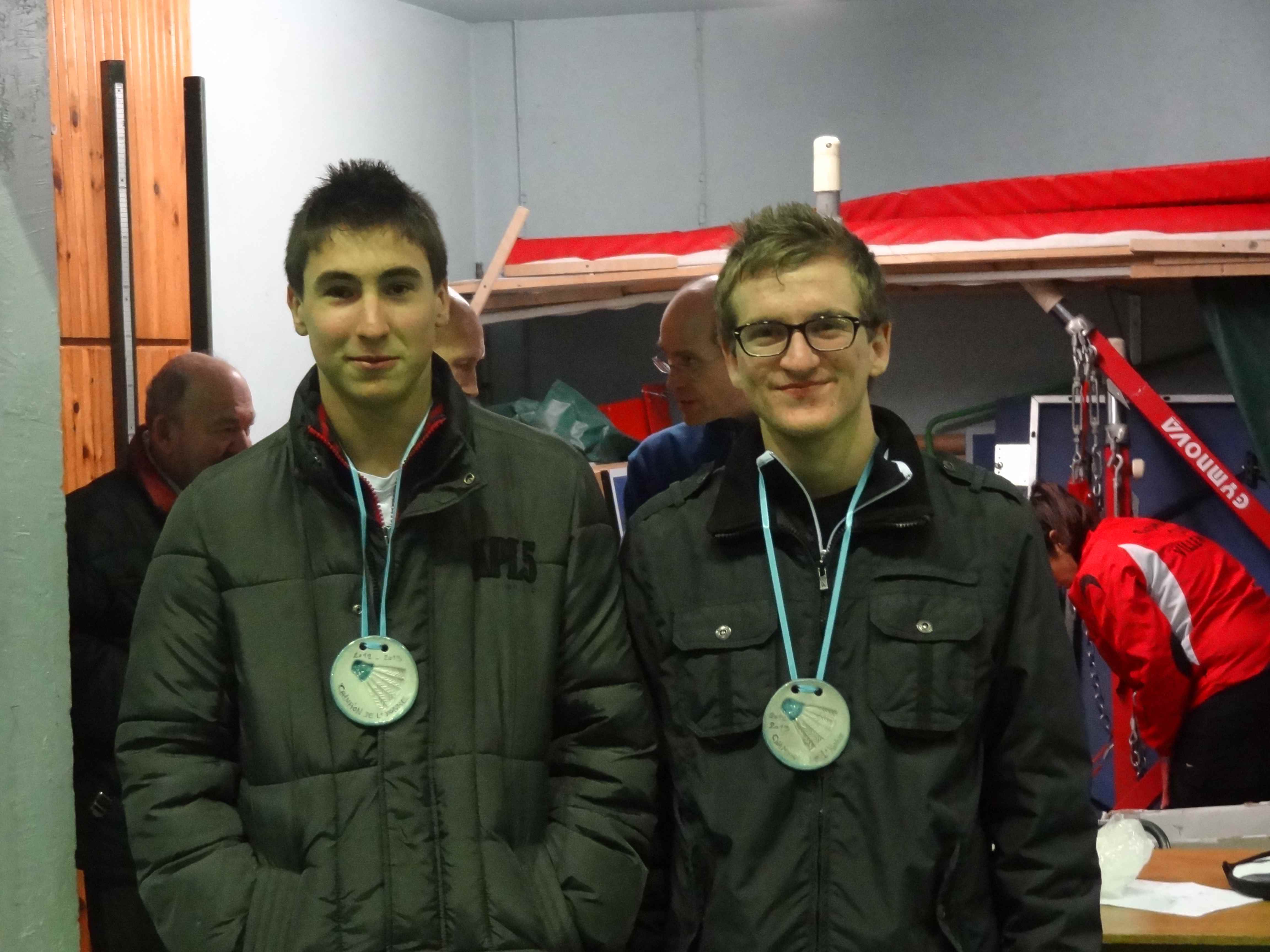 Champions de l\'Yonne en Double Hommes Cadet 2012-2013